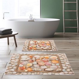 Mijölnir Juego de alfombrillas de baño Kt416 Multicolor